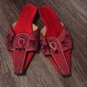 Unique Vintage Embroidered Shoes
